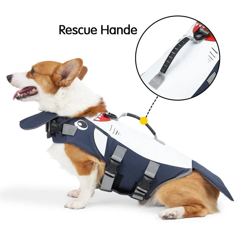 🔥 Shark Attack Dog Life Vest! Summer Swim Safety⚡Adjustable Safety Lock🐾S/M/L Size【TikTok's #1 Dog Swim Gear】 🔥 Shark Attack Dog Life Vest! Summer Swim Safety⚡Adjustable Safety Lock🐾S/M/L Size【TikTok's #1 Dog Swim Gear】